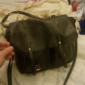 Small black reversible purse